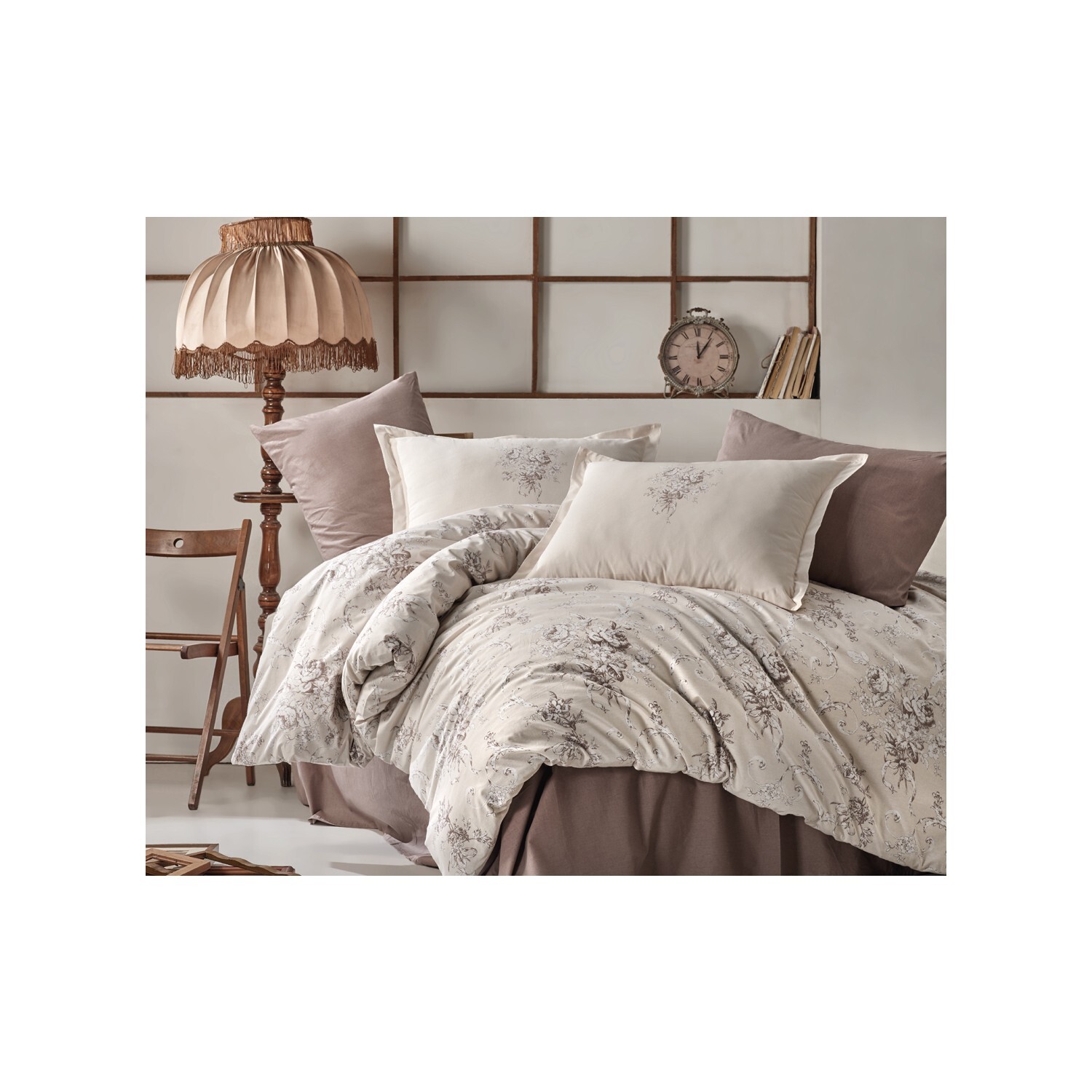 

Комплект постельного белья Clasy Ranforce Este Beige