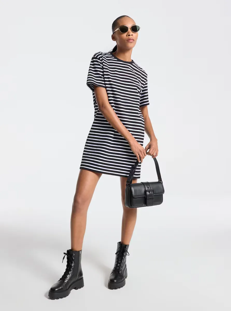 

Короткое хлопковое платье Michael Michael Kors, черный