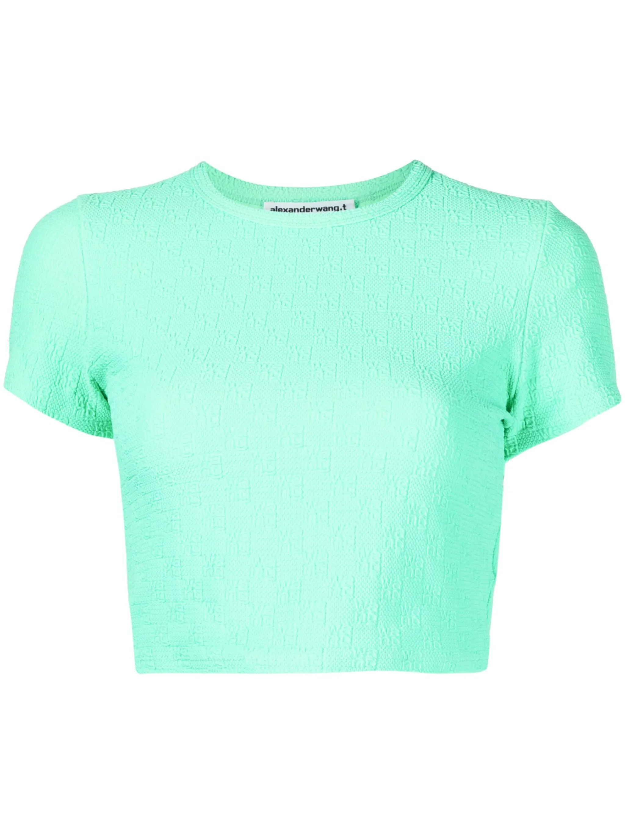 

Футболка с тисненым логотипом Alexander Wang, зеленый