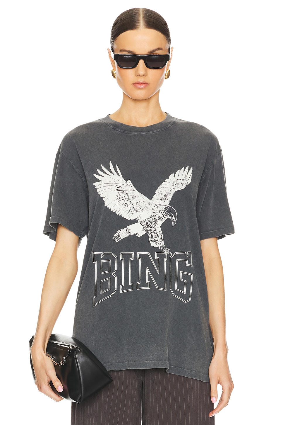 

Футболка lili retro eagle Anine Bing, черный