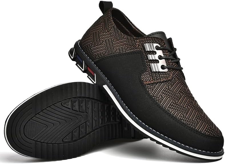 

Мужские повседневные модные туфли AQIXIDX для работы и офиса, лоферы, дышащие, легкие и удобные, коричневый