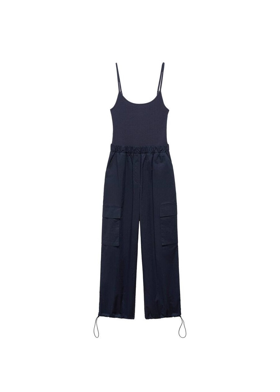 

Комбинезон MANGO Jumpsuit Boston, морской синий