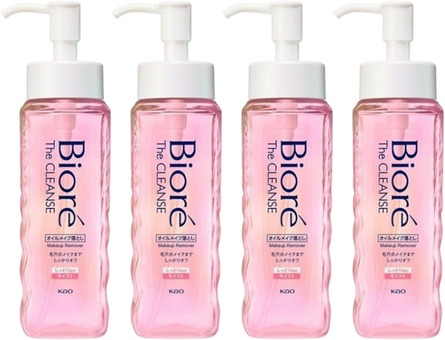 Набор Moruro — Масло для снятия макияжа Biore Zakurin Oil & Makeup Remover Moist Body, набор 4 шт, 190 мл