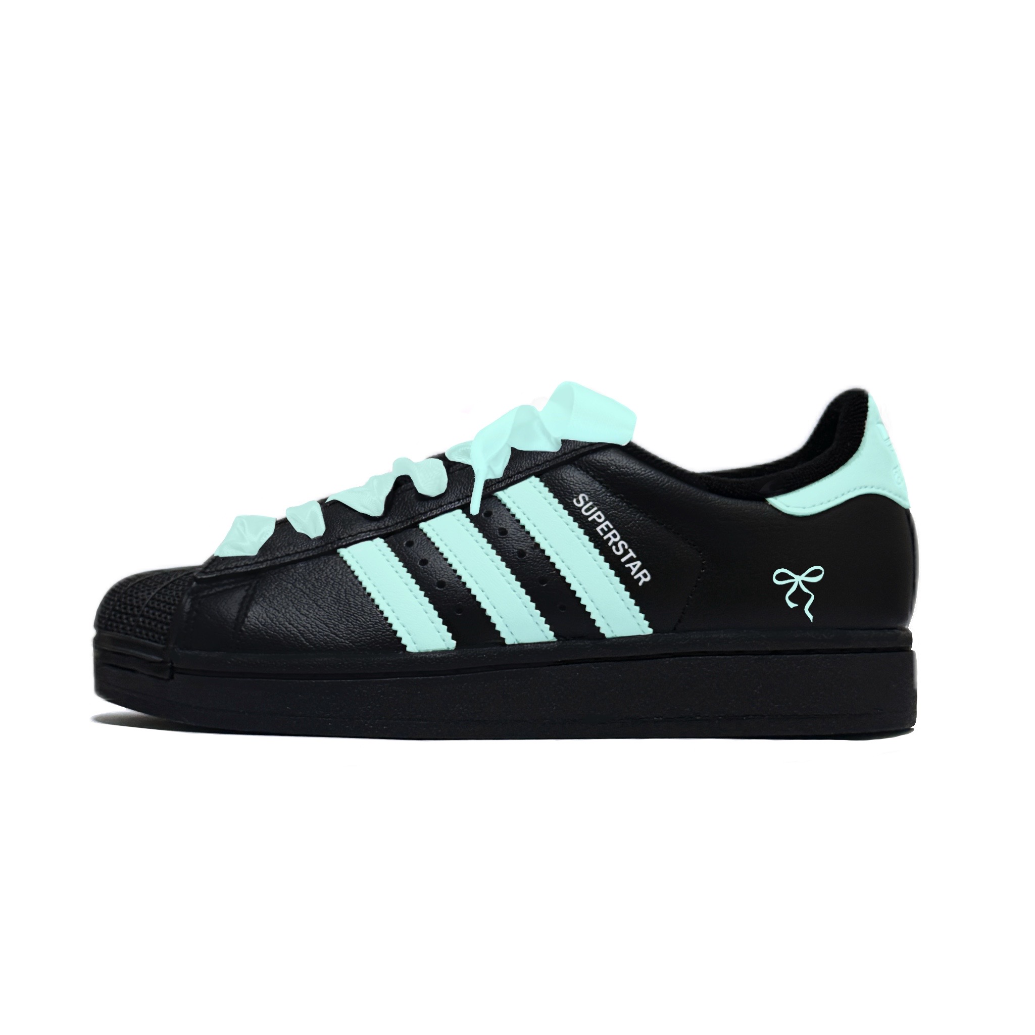 

Легкие амортизирующие кроссовки Superstar 2 Tiffany с низким верхом для детей и подростков Adidas Originals, зеленый