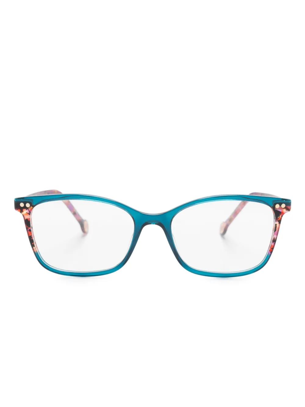 

Очки в квадратной оправе с логотипом Carolina Herrera, розовый