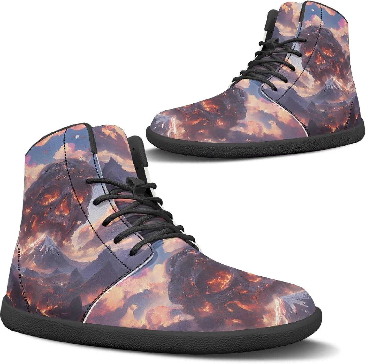 

Мужские широкие высокие кеды-босоножки, женские кроссовки для ходьбы с нулевым уклоном, повседневные кроссовки с амортизированной поддержкой голеностопа, черная подошва, размер 5-13,5 Qoiuvncy