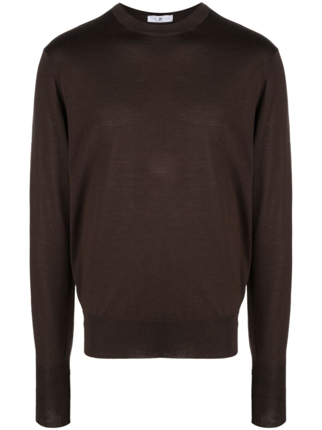 

PT Torino crew-neck fine-knit jumper, коричневый