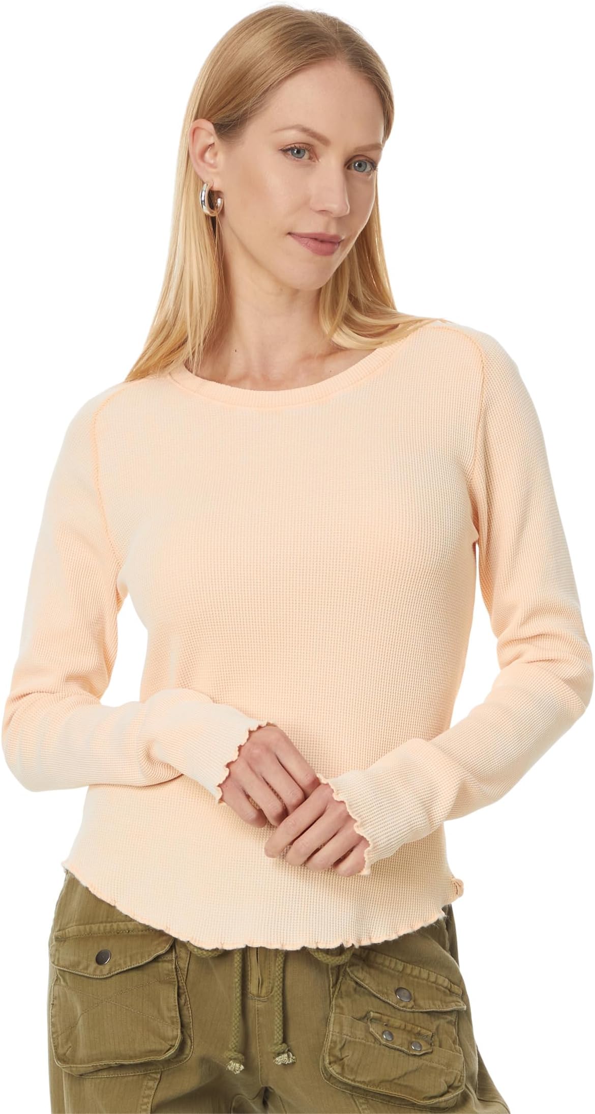 

Футболка Free People Easy Does It Tee, цвет Tender Peach