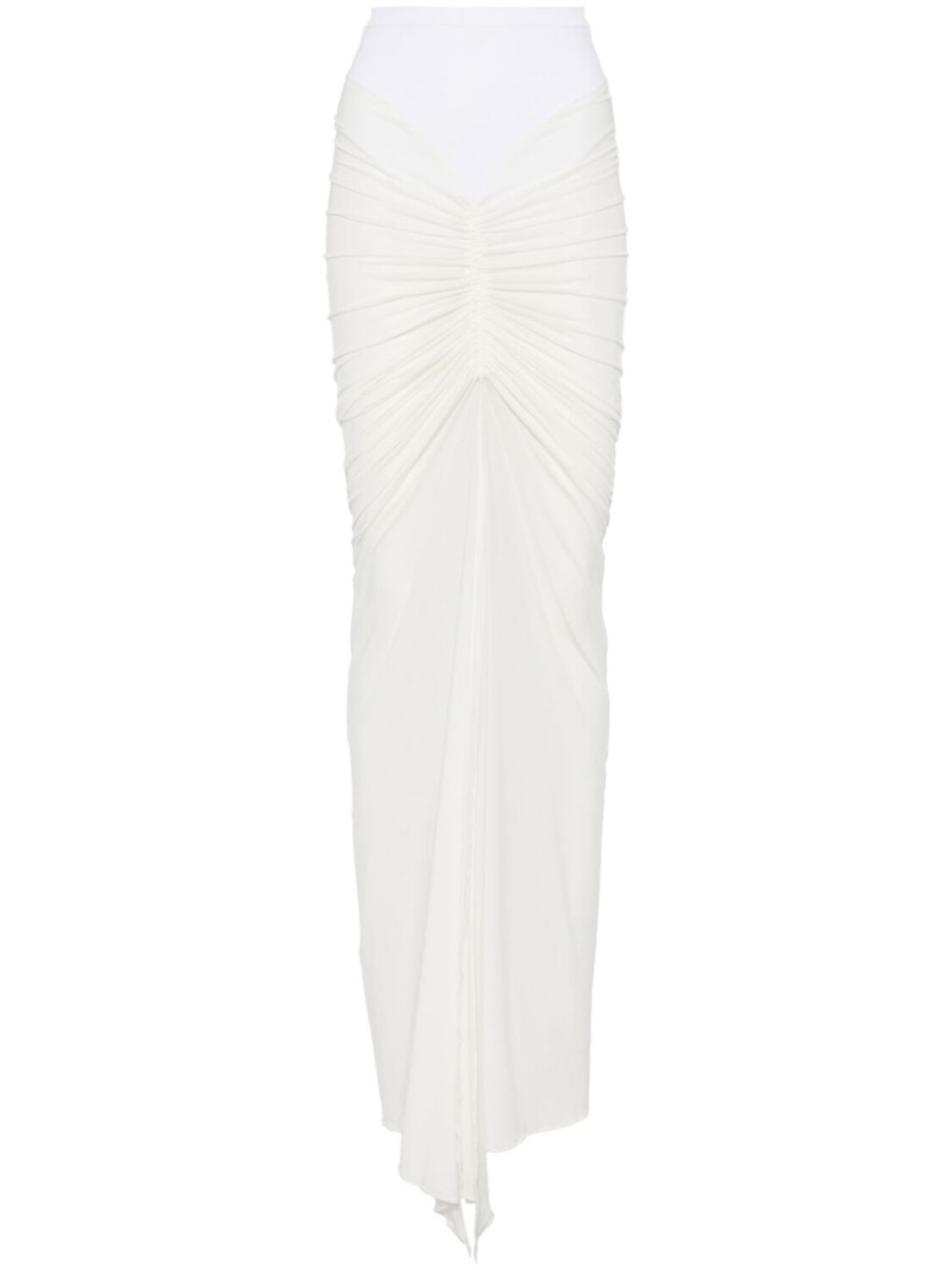 

Alaïa юбка макси с драпировкой, белый