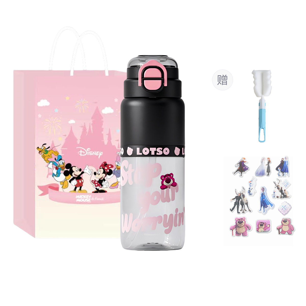 Пластиковые стаканы для воды 770ml Disney, розовый