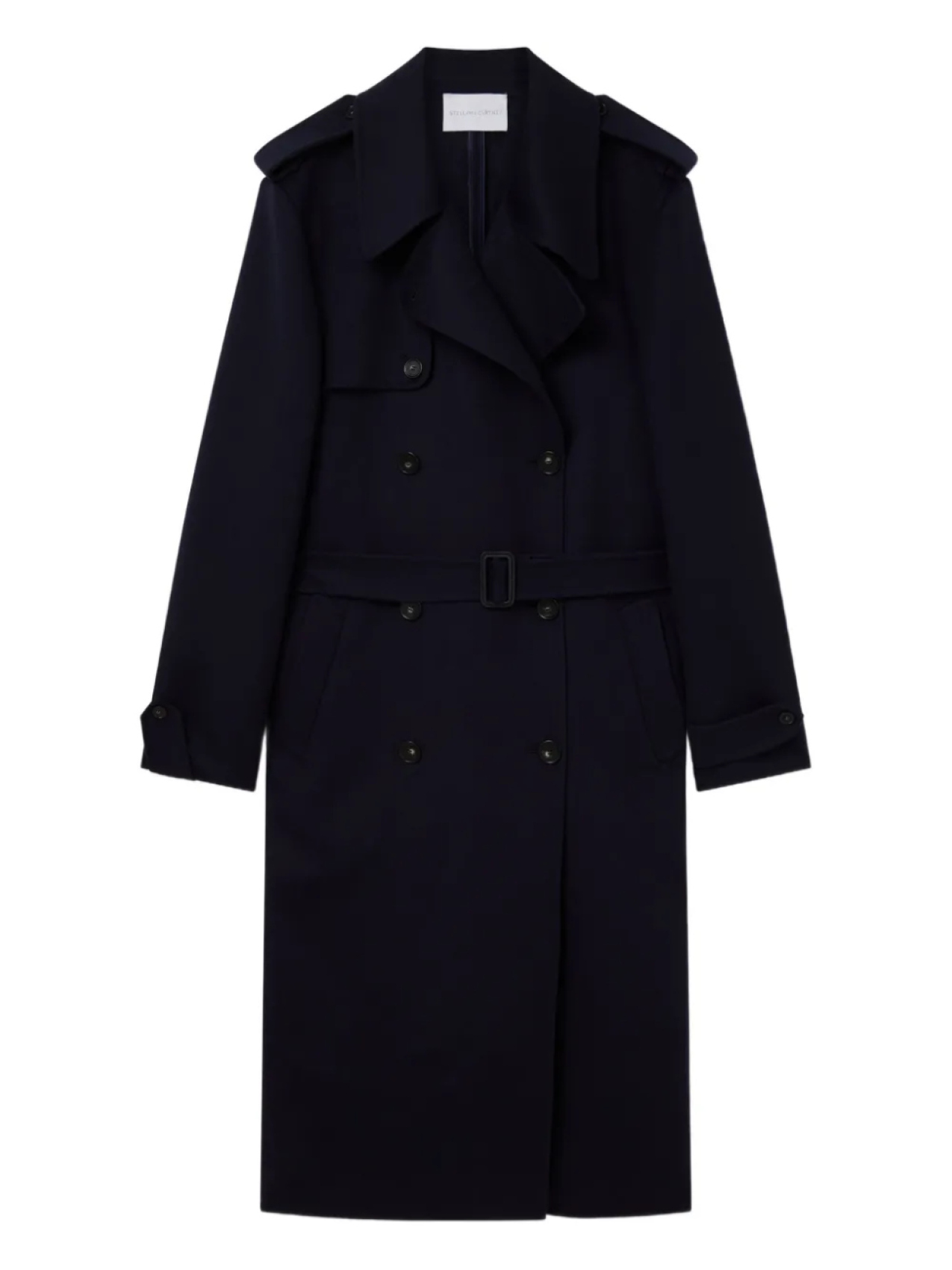 

Stella McCartney двубортный тренч, синий