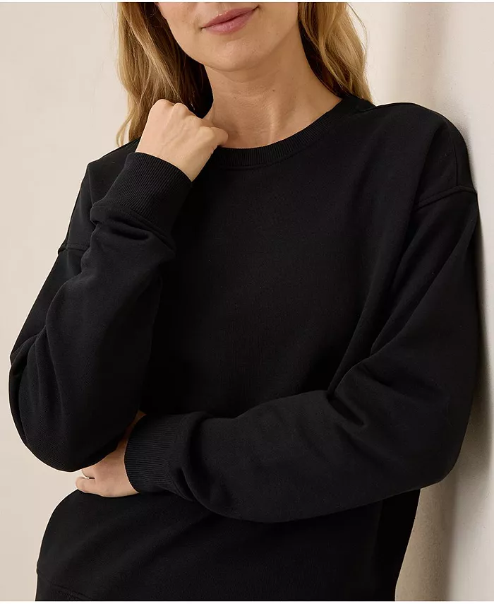 

Женская флисовая толстовка Cloud из органического хлопка с начесом Pact, черный