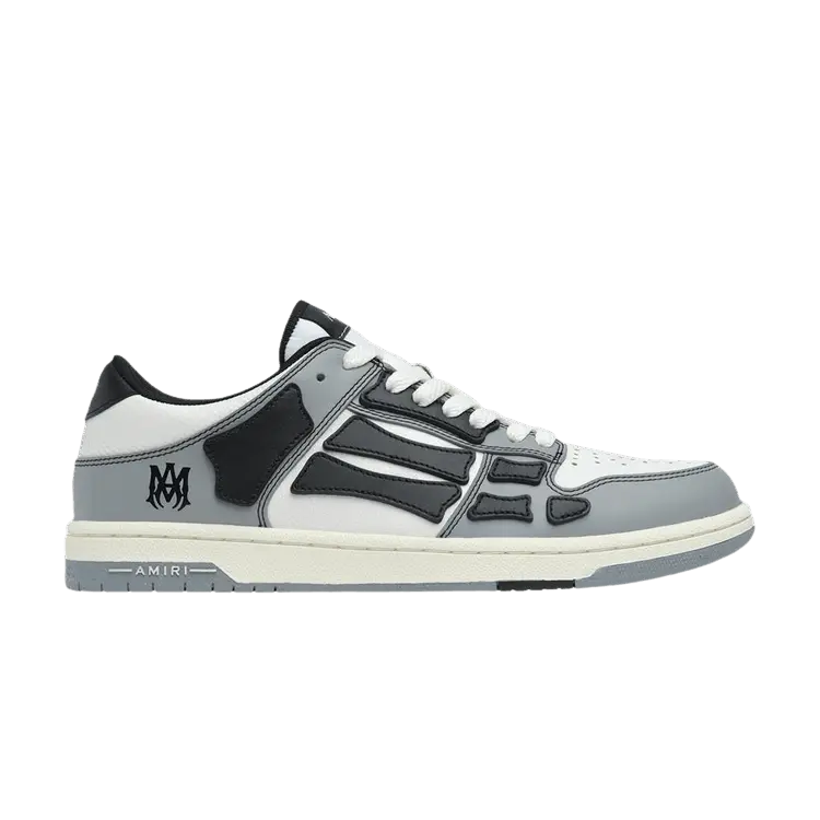 Кроссовки Amiri Wmns Skel Top Low Varsity - Grey Black, серый