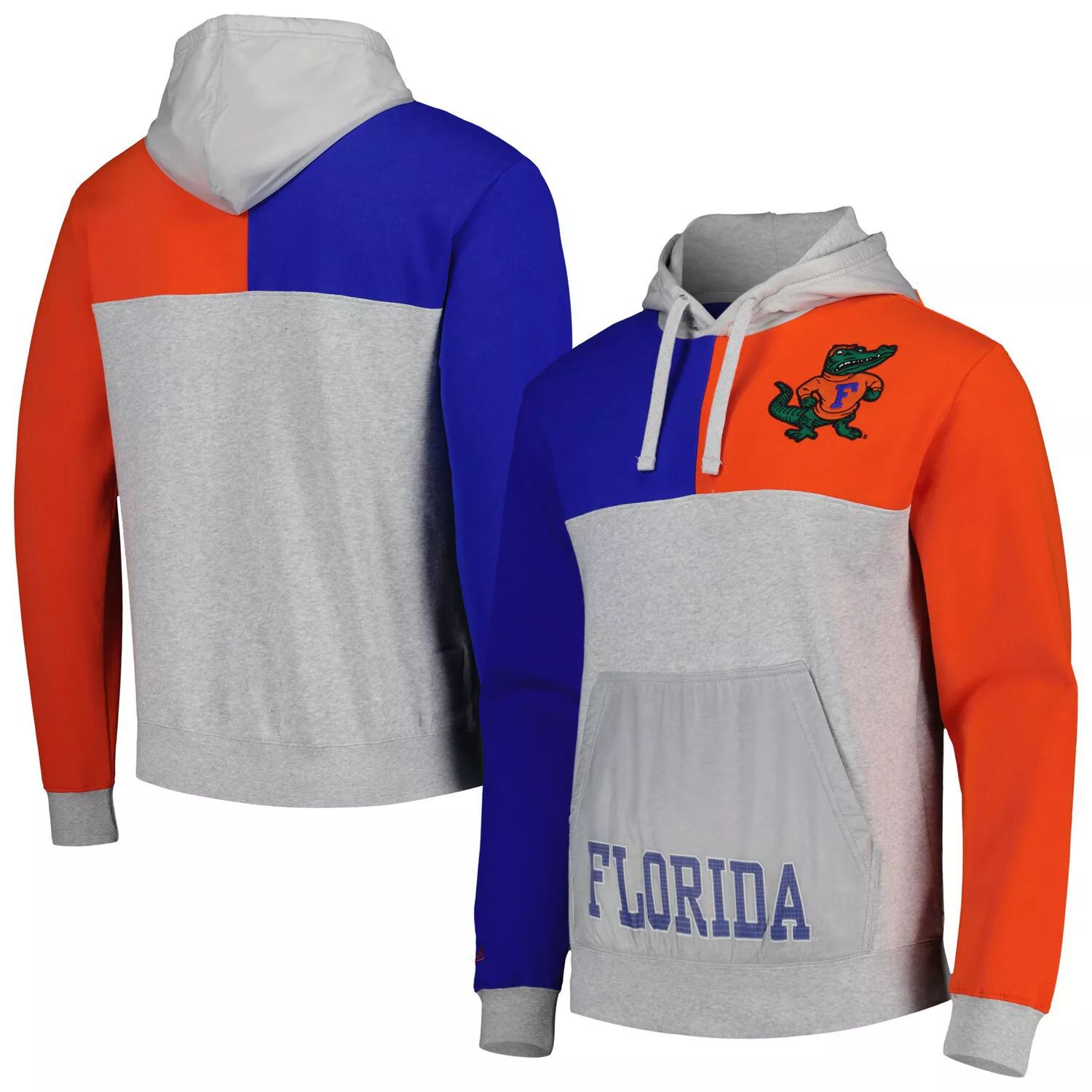 

Мужской пуловер с капюшоном Mitchell & Ness Heather Grey Florida Gators Tie Breaker