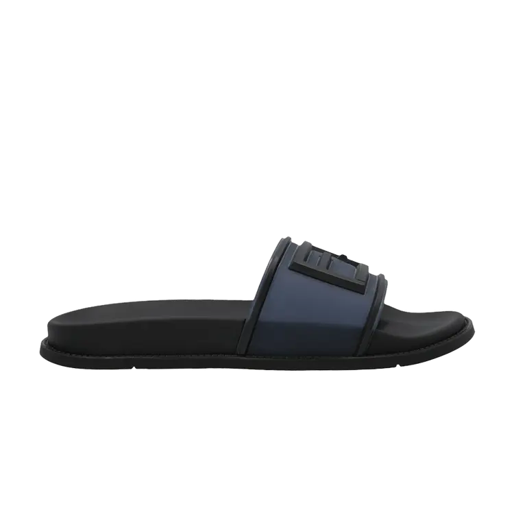 

Кроссовки Fendi Slides Transparent Medieval Blue, черный