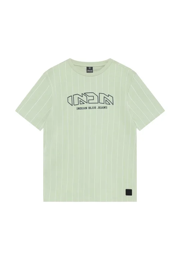 Футболка свободного кроя в полоску Indian Blue Jeans, Laurel Green