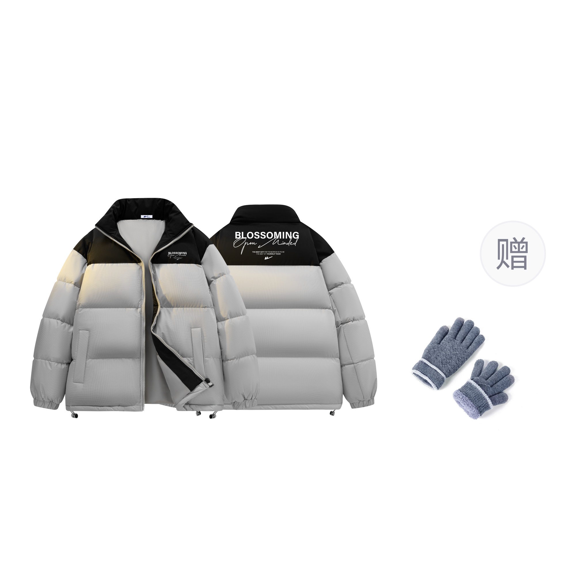 

WARRIOR Пуховик Unisex из коллекции Huichao Riding The Wind, Dark Gray