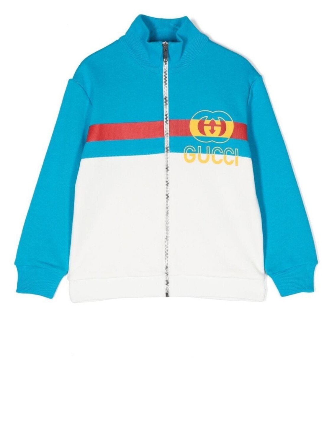 

Gucci Kids толстовка на молнии, белый