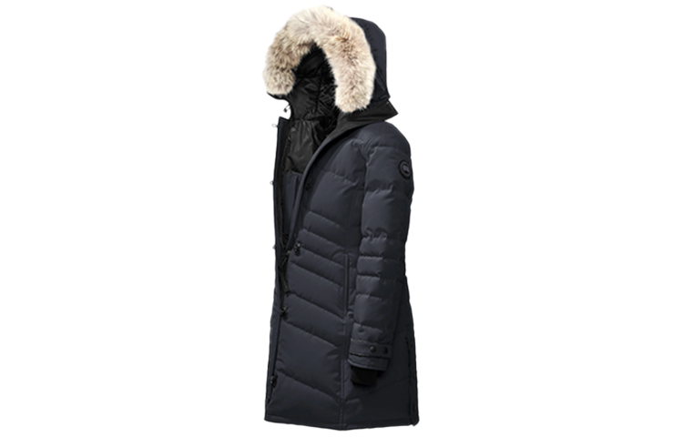 Canada Goose Женская пуховая куртка темно-синяя, Dark Blue — фото 3