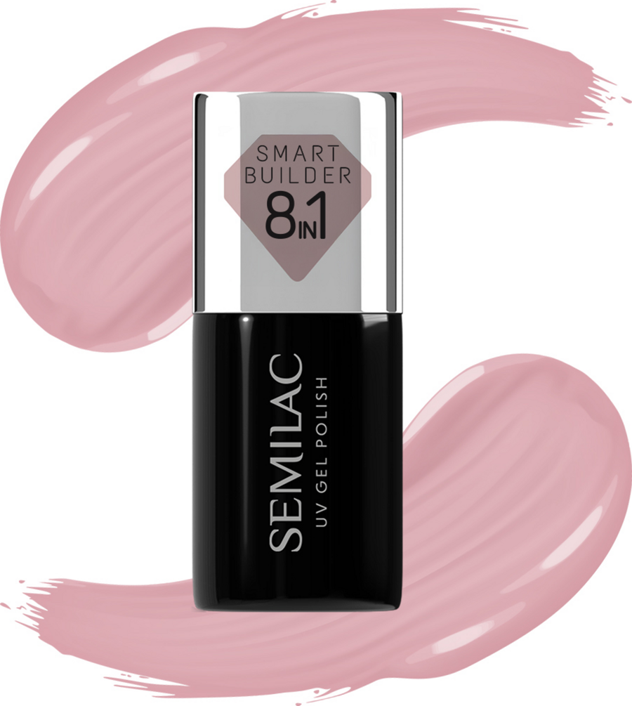 

УФ-лак для ногтей Semilac 8in1 UV Nagellack Smart Builder Nude Rose