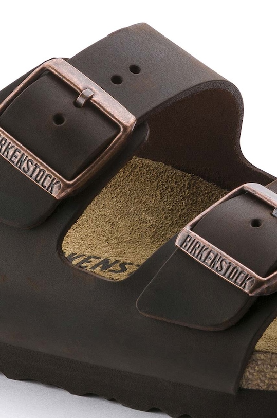 Кожаные сандалии Arizona Birkenstock, коричневый — фото 3