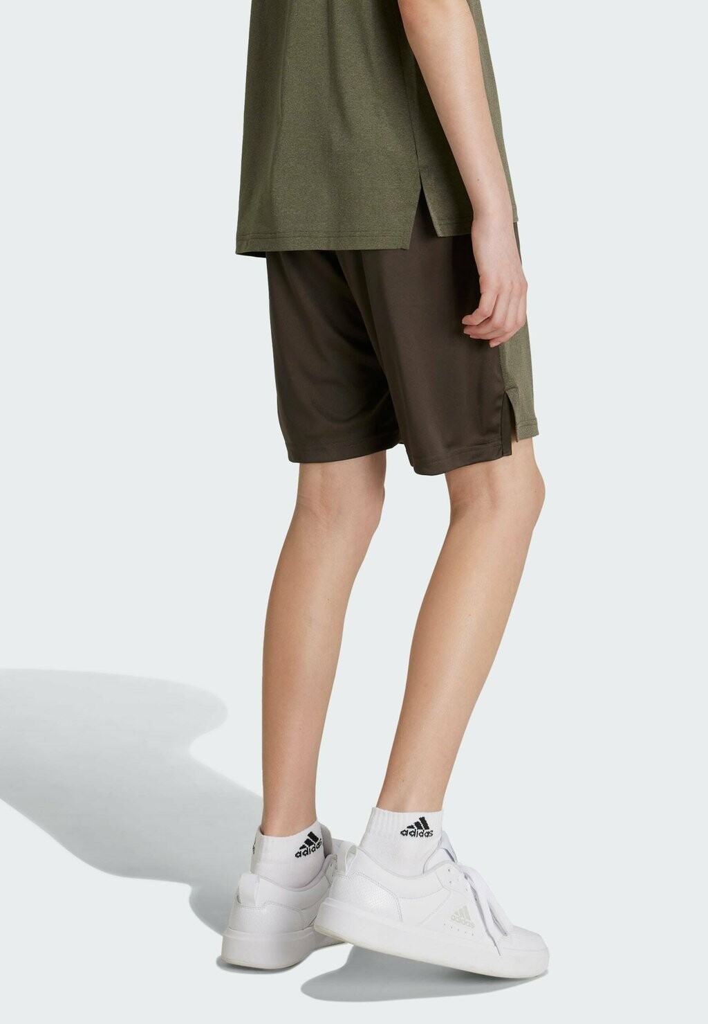 

Спортивные шорты AEROREADY HEATHER KIDS adidas, оливково-зеленый