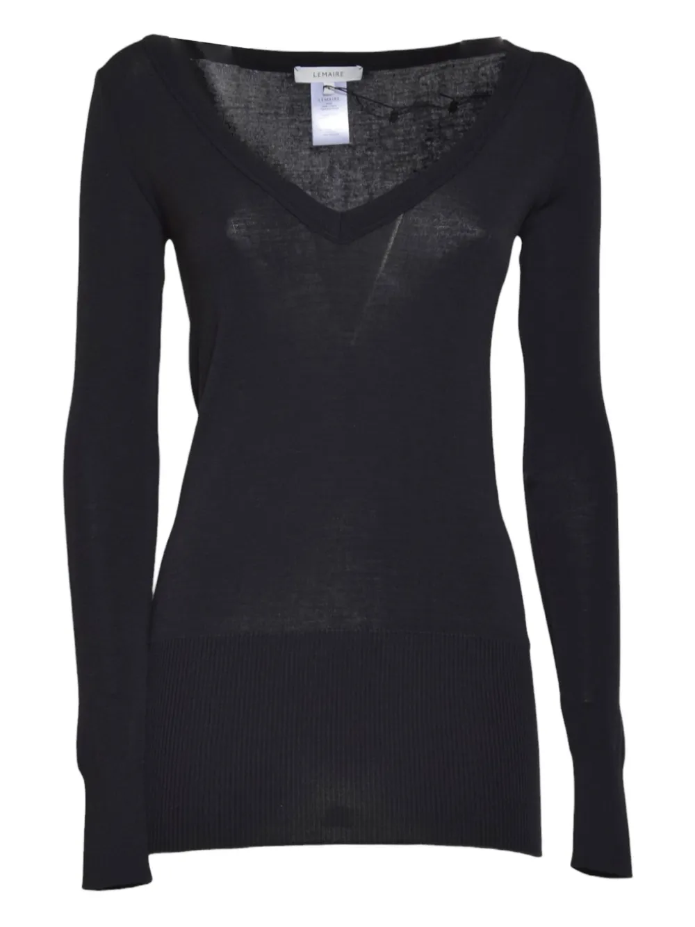 

Свитер с V-образным вырезом Lemaire, серый
