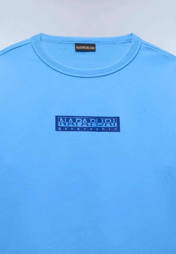 Новая толстовка унисекс с логотипом в виде коробки Napapijri, Blue Jasper — фото 3