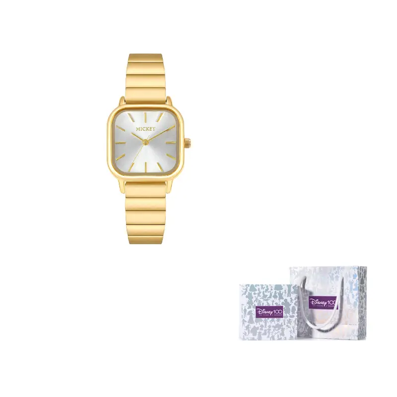 

Disney Часы Mickey Series Quartz Movement Steel Strap Watch Women's Watch Silver Dial MK 11567