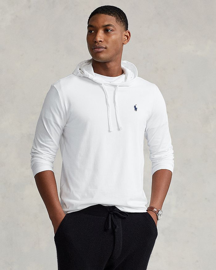 

Футболка с капюшоном из джерси Polo Ralph Lauren, белый