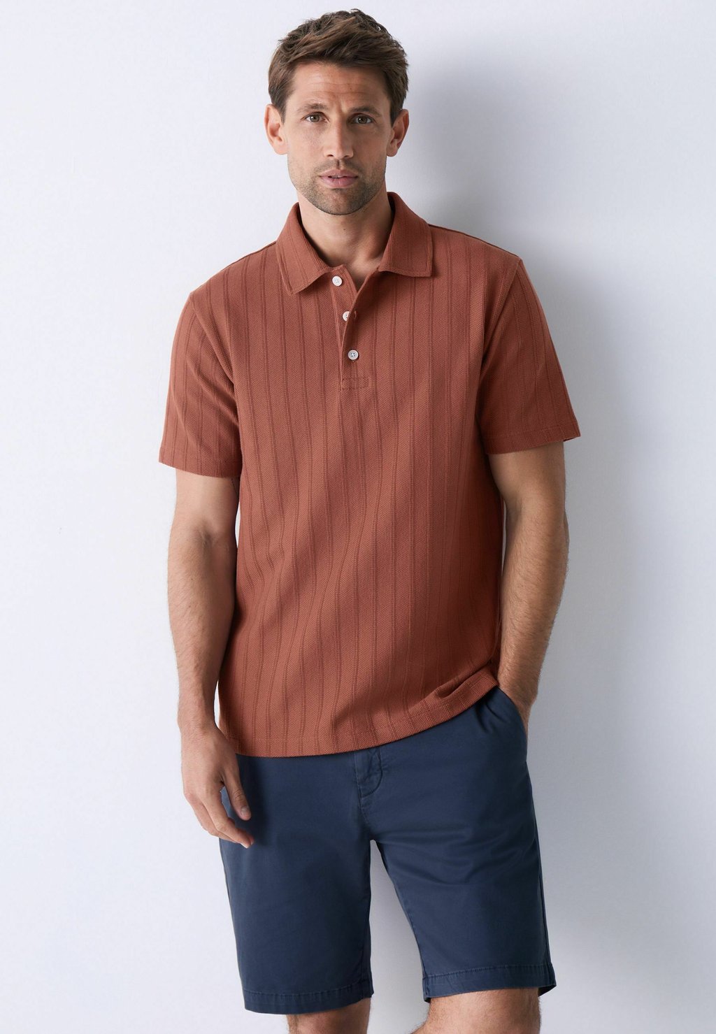 

Рубашка поло REGULAR FIT - VERTICAL TEXTURED Next, красный