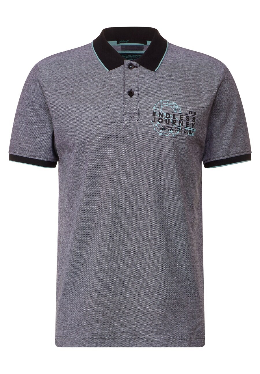 

Рубашка поло Street One MEN Shirt Oxford, серый