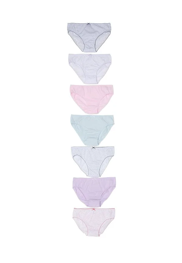 Трусы в упаковке из 7 штук Ovs, White Pink