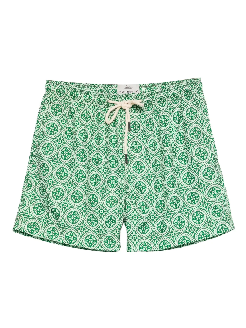 

Плавки-шорты с кулиской и узором PENINSULA SWIMWEAR, зеленый