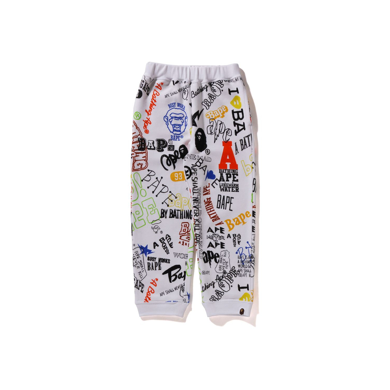 SS24 Повседневные брюки детские A BATHING APE, черный BKX — фото 4