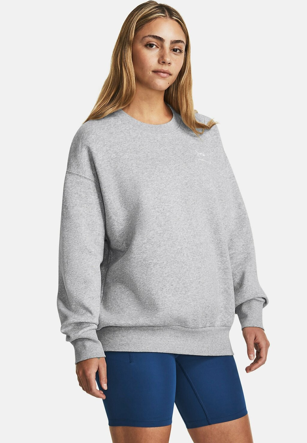 

Толстовка ESSENTIAL CREW Under Armour, мод серый светлый вереск