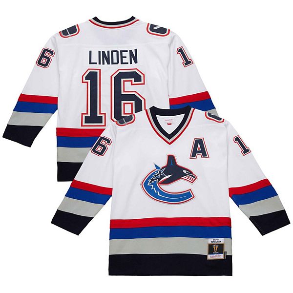 

Мужская футболка Vancouver Canucks 2003-04 power play trevor linden white Mitchell & Ness