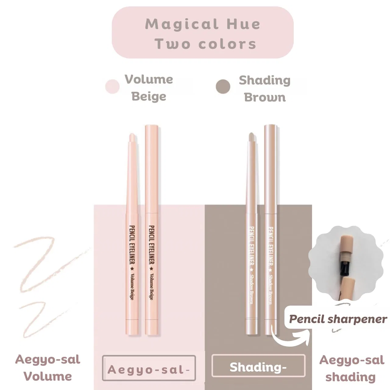 Набор карандашей для глаз Thebom Aegyosal Eyeliner Eye Enhancement Pen Produco — фото 3