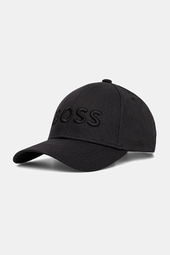 

Хлопковая кепка с козырьком Boss, черный