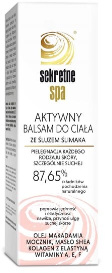 

Активный бальзам для тела со слизью улитки 200 мл., Sekretne Spa