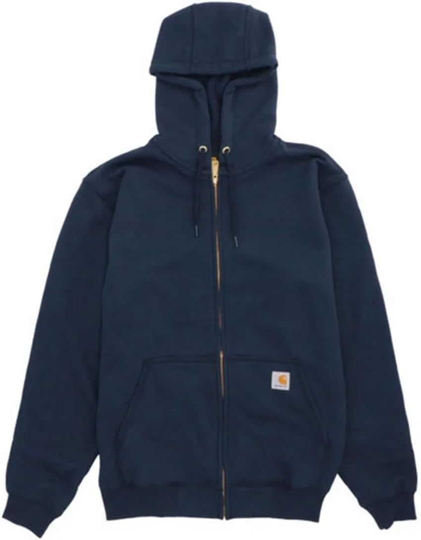 

Мужская толстовка Carhartt средней плотности с капюшоном на молнии , темно-синий