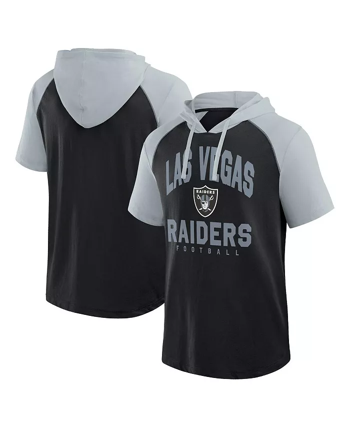 

Мужская черная толстовка-футболка Las Vegas Raiders Prime Logo Athletic
