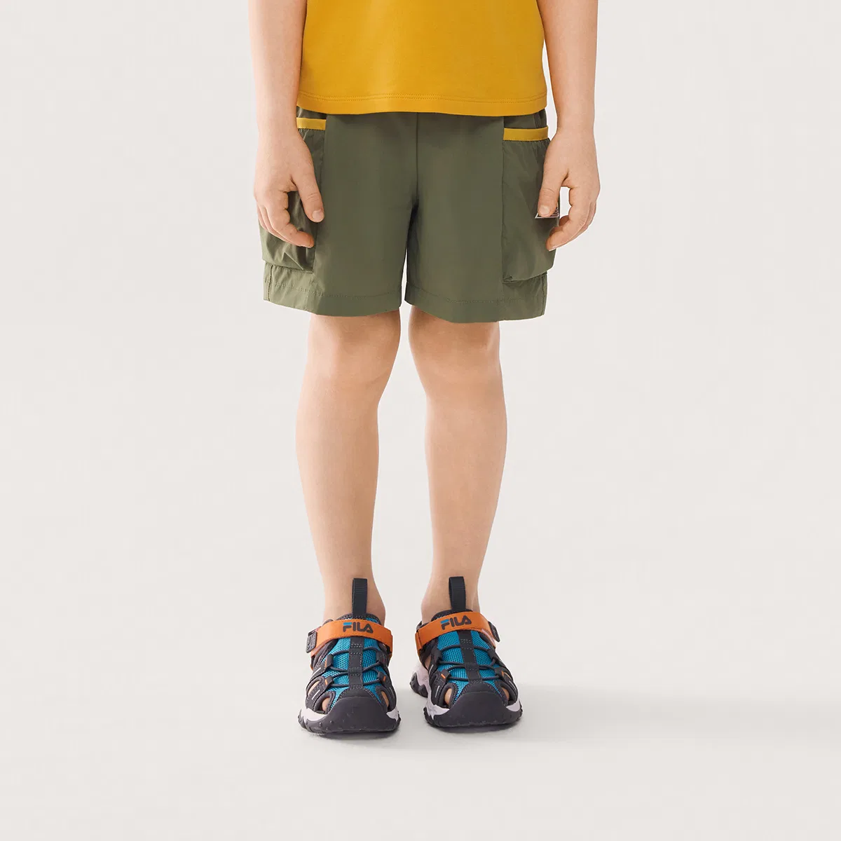 Шорты детские Military Green FILA KIDS — фото 4