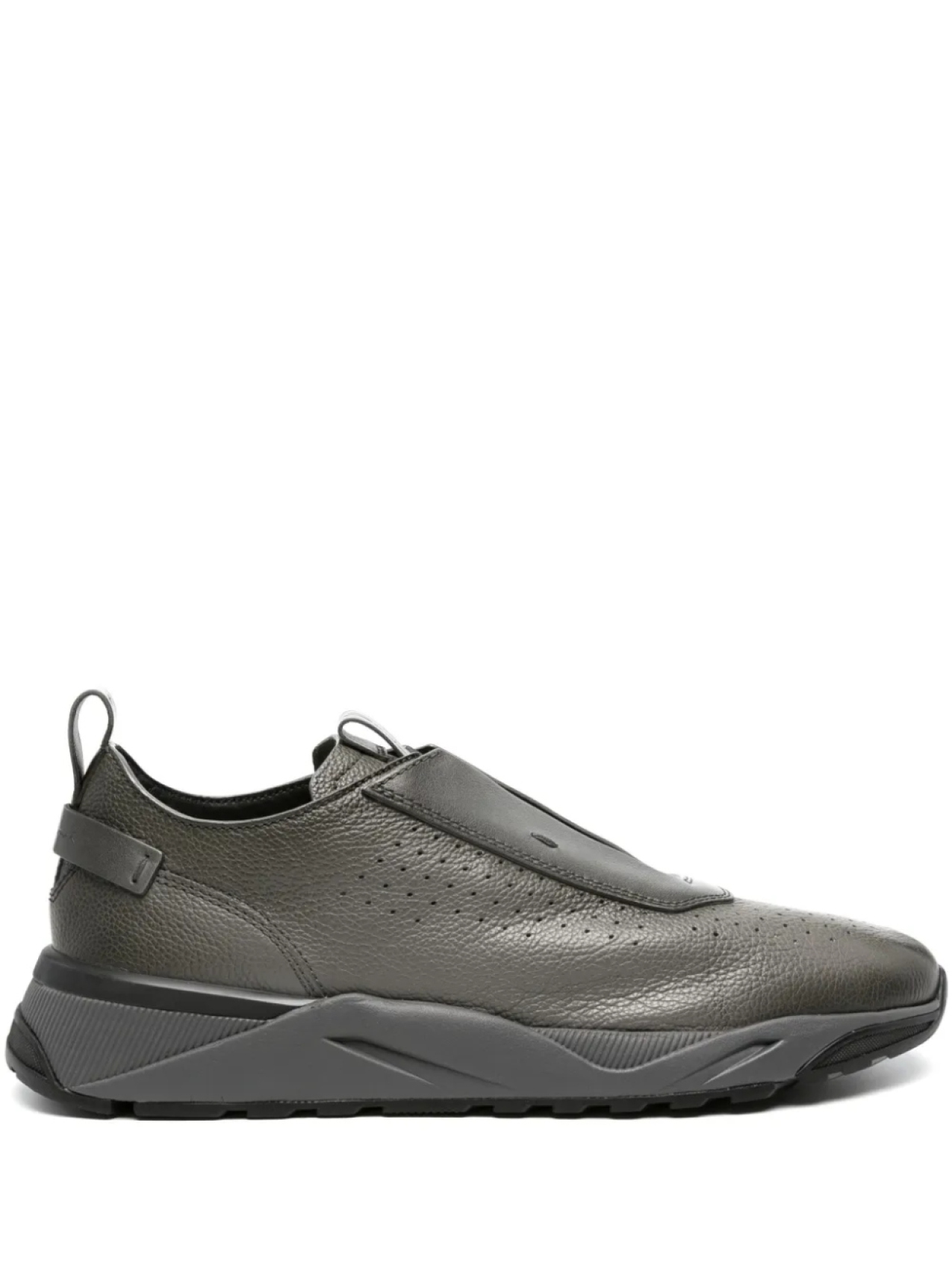 

Santoni кроссовки с перфорацией, серый