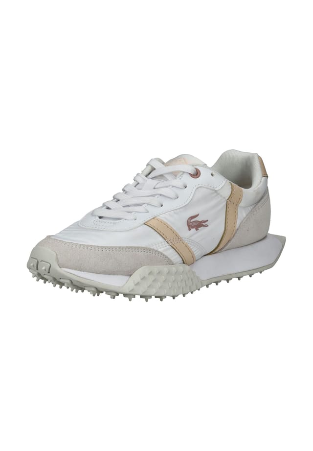 Кроссовки из кожи/текстиля Lacoste, белый