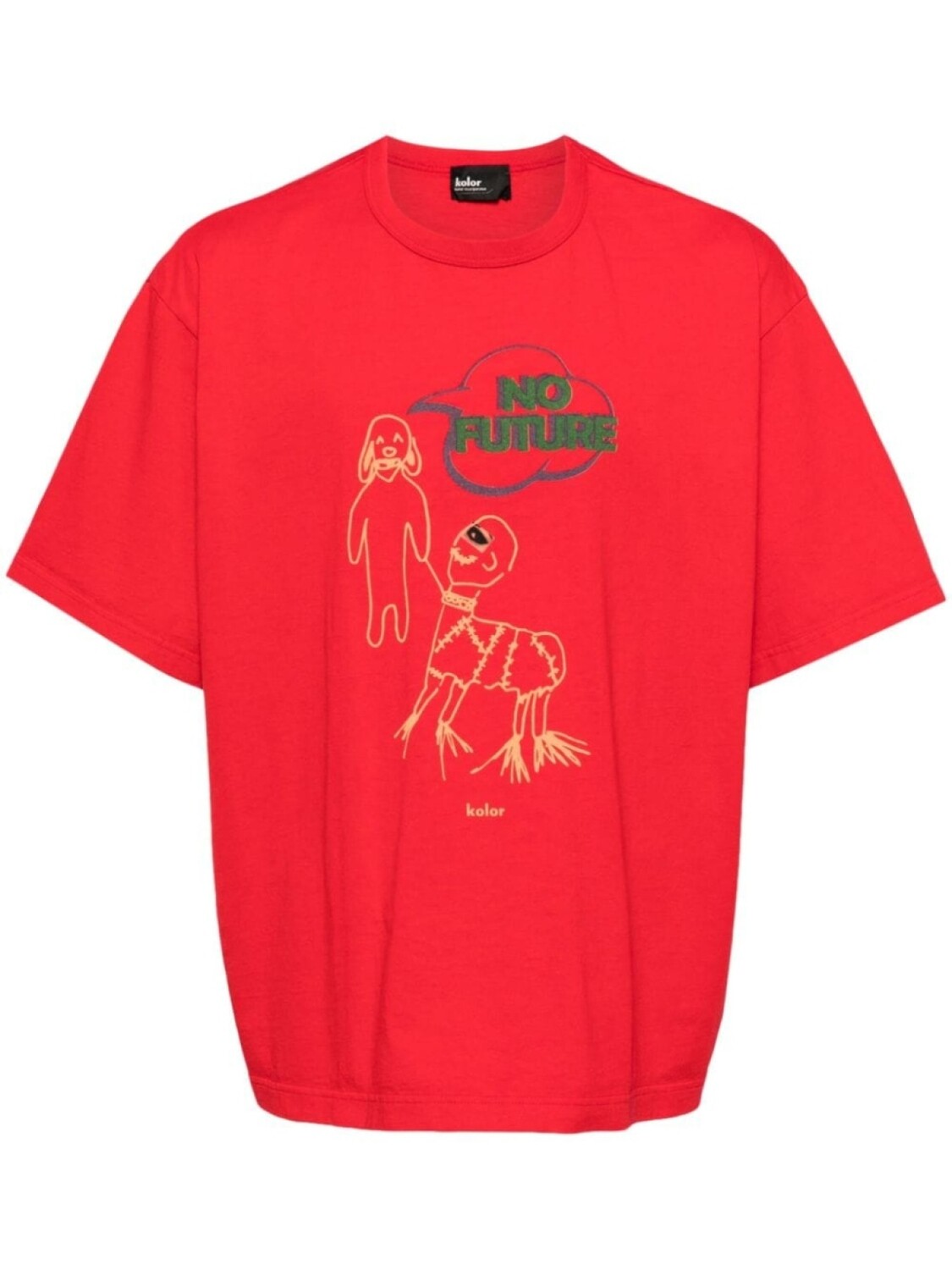 

Kolor футболка с графичным принтом, красный