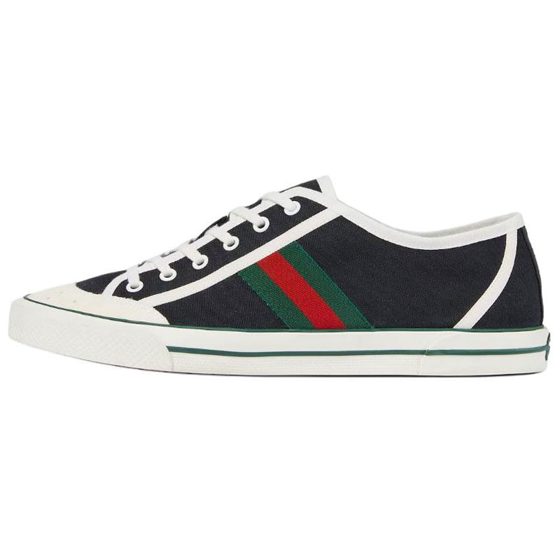 

Теннисные 1977 Low top Canvas Shoes мужские черные GUCCI, Original Shoe Box Included