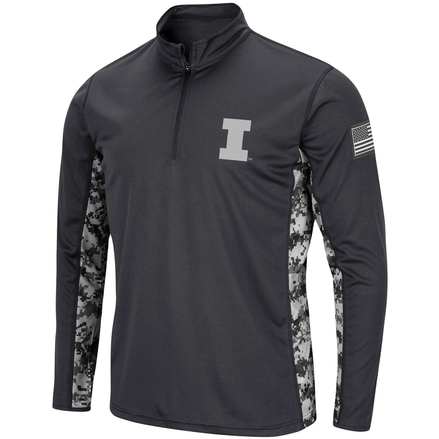 

Мужская темно-серая куртка Illinois Fighting Illini OHT Military Appreciation Digi Camo с молнией до четверти Colosseum, Серый, Мужская темно-серая куртка Illinois Fighting Illini OHT Military Appreciation Digi Camo с молнией до четверти Colosseum