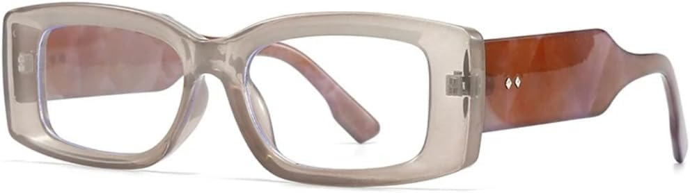 

Модные прямоугольные женские солнцезащитные очки класса люкс в стиле ретро, ​​конфетные цвета, прозрачный градиент; мужские солнцезащитные очки с широкими дужками и заклепками UUPTTPL, Grey Clear