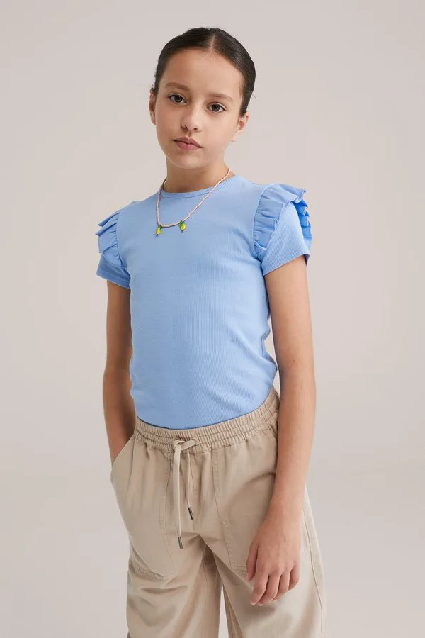 Простая футболка We Fashion, Lavender